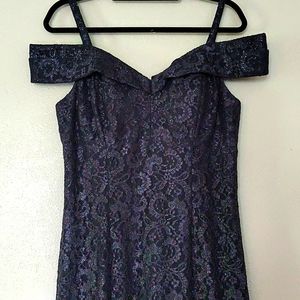 A R&M Richards Prom Dress, Size 14, Navy Blue